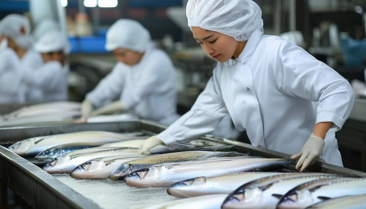 clean production of fish factory